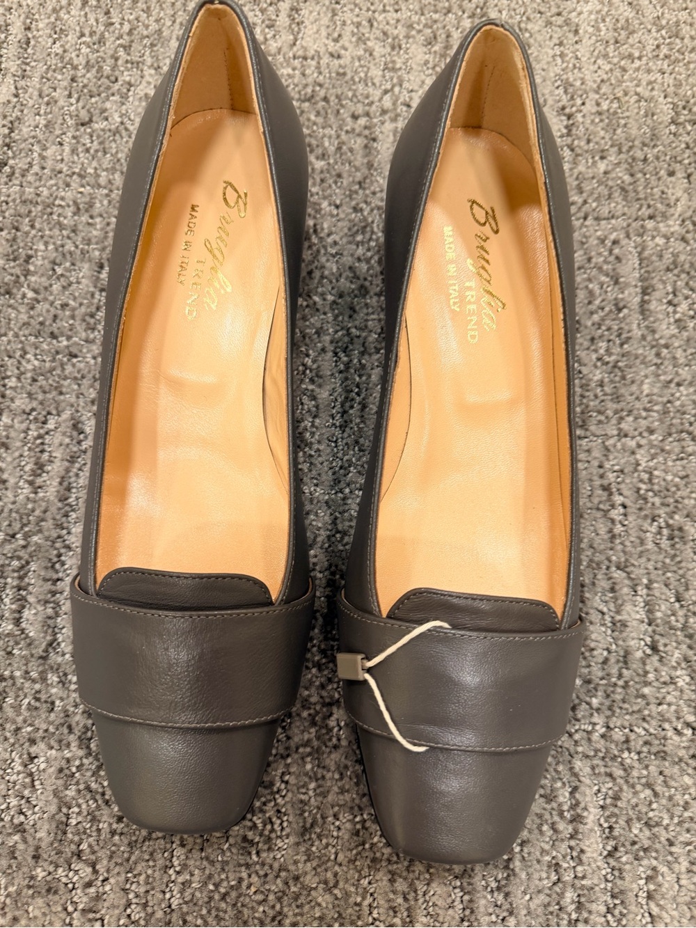 Bruglia Trend Smooth Italian Leather Loafer Flats Size EU 37 or US 7